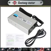 48V 15A Battery Charger with RXV Plug/LED For Club Car EzGo Yamaha Golf Cart US
