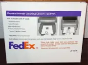 25pk Thermal Printer Cleaning 4"x6" Cards For Direct Ribbon Barcode Receipt