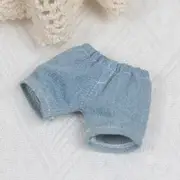 Labubu Baby Clothes 17cm Labubu Cloth Clothes Heartbeat Macaron Vinyl Face Doll Baby Clothes Replacement——style:Extended denim pants