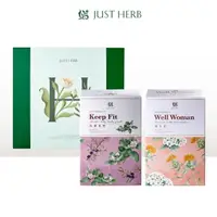 在飛比找momo購物網優惠-【JustHerb香草集】精選雙茶禮盒-附提袋(婦人茶/馬黛