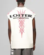 [LOITER] Loiter Cyber Muscle T-shirt Off White - Size S S Off White