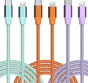 USB C to Lightning Cable for Apple MFi Certified iPhone Charger 6FT 3 Pack Fast Charging Type c to Lightning Cable iPhone Fast Charger for iPhone 14 13 12 11 Pro Max Xr Xs 8 and More