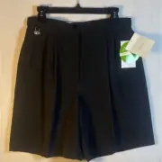 NWT Liz Golf Liz Claiborne Microfiber Coolmax Woman’s Size 10 Navy Golf Shorts