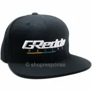 GReddy Racing Team Snap-Back Cap Hat Black w/White 3D Logo Adjustable Genuine