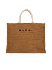 Marni Large Raffia Effect Tote