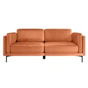 Oslo 3 Seater PU Leather Sofa Mocha