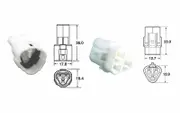 Bihr 3 plugs end set Connectors 090 SMTO series OE Type Ø0,85mm²/1,25mm² - 5 sets