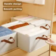 Compact Foldable Clothes Hamper Portable Wardrobe Organizer Bamboo Cotton