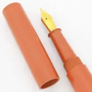 Ranga 4NC Premium Ebonite Fountain Pen - Orange, Choice of JoWo #6 Nib (New)