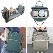3 in 1 Foldbale Diaper Bag Baby Bed Portable Bassinet Crib Backpack Travel/Sleep