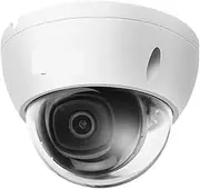8MP H.265+ IP Camera Built-in SD Card Slot IP67 IR 30M IVS WDR IK10 POE Dome Network Camera(2.8mm,Black 8MP Camera)