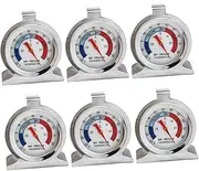 Toddmomy Set of 6 Room Compact and Stainless Steel Indoor Thermometer for Refrigerator and Freezer for Family and Friends