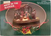 Mr. Christmas Away In The Manger Animated Musical Nativity Scene 1998 Working
