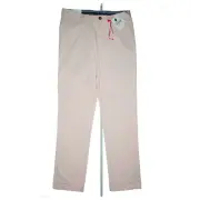 Ben Sherman EC1 Ladies Stretch Slim Cut Chino Trousers 30/32 W30 L32 Pink New