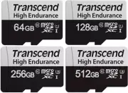 Transcend Micro SD USD350V High Endurance U3 UHS-I Memory Card 128GB - 512GB