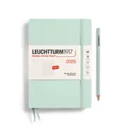 Weekly Planner & Notebook 2025, Hardcover (Mint Green) - A5