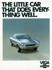 1972 CHEVY VEGA Ad POSTER 24 X 18 Inches Nice