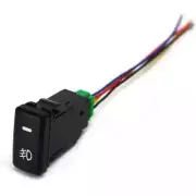 2 x Push Button Switch Amber LED Indicator Light Fog Lamp Replacement for Toyota
