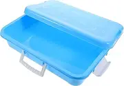 Compact Portable Children's Play Sand Storage Box Lid for Toddlers Toy Bins Storage Organizer Beach Toys Mini Table