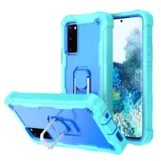 MCC Stylish Shockproof Samsung Galaxy S20FE Fan Edition Case Cover Tough [Light Blue+Blue]