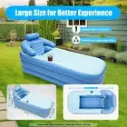 Folding Portable Adult Inflatable Bathtub Spa Warm Bath Tub Blow Up PVC