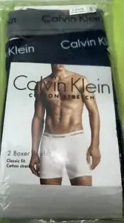 Authentic CALVIN KLEIN MENS COTTON STRETCH BOXER BRIEFS UNDERWEAR Size SMALL