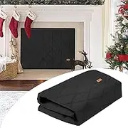 Magnetic Fireplace Covers Fireplace Blanket for Heat Loss Indoor Fireplace Draft Stopper with Built-in 10 Strong Magnet for Iron Fireplace Frame Fireplace Screen 38"x26"