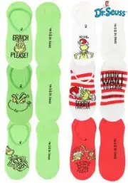Dr. Seuss Grinch No-Show Socks 6-Pack