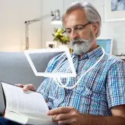 5X Hands-Free Magnifying Glass for Reading Flexible Full Page