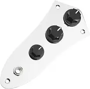 VGOL Prewired Bass Guitar Pickup Set Prewired Control Plate Circuit Board for Guitar Wiring Modifications & Repair Fully Loaded Control Plate