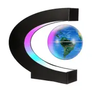 Gresus Magnetic Levitating Floating World Map Globe, C Shape Display Frame wi...
