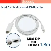 Mini Display Port DP Male to HDMI Adapter Cable Macbook Surface ThinkPad Dell PC