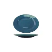 International Tableware, Inc Cancun Ligth Blue 11-1/2" x 8-1/4" Ceramic Platter