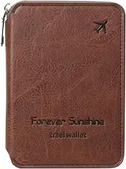 [CHUAN boutique] Anti-Theft Passport Holder Zipper Short Travel Passport Bag Multi-Function Storage Document Bag Mini Passport Sleeve