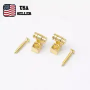 Pair of Roller String Trees String Retainer Guide for ST Tele Style Guitar Gold
