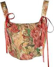 Corset Crop Tops Women Bandage Backless Summer Tank Tops Off Shoulder