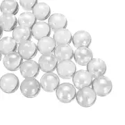 Glass Beads,1set Glass Gemstone Pale White 0.99lbs Glass Pebbles