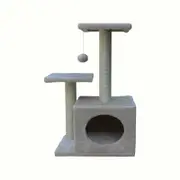 YES4PETS 71cm Beige Cat Scratching Tree Scratcher Post Pole Furniture Gym House