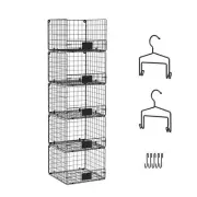 5-Tiers Stackable Wire Storage Baskets for Pantry, Fruit and Vegetable Storag...