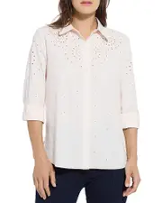 Lysse Zelie Eyelet Embroidered Shirt