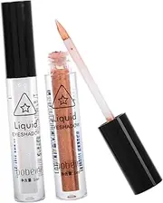 2pcs Waterproof Sparkling Iridescent Eyeshadow Highlighter Liquid Eyeshadow Pen Matte Shimmer Makeup Tool