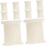 COOPHYA 10Pcs Small Caster Stem Sleeves for Chair Feet Replacement Inserts for Smooth Swivel Caster Wheels Practical Socket Inserts for Office Home Furniture