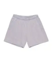 Elastic waist-edge shorts XL,L dark purple