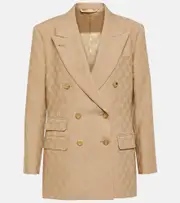 [Gucci] Gucci GG wool jacquard blazer AU 8 beige