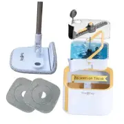 TrueClean Spin Mop 2.0 w/Detachable Inner Mop & Bucket w/ 2 Mop Pads Peri