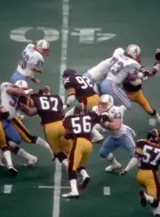 Offensive linemen Mike Munchak, Jim Romano and Harvey Salem and ti- Old Photo