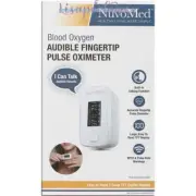 NuvoMed Blood Oxygen Audible Fingertip Pulse Oximeter NIB
