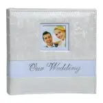 White Our Wedding Book Bound Photo Album Leather Cover & Frame Keepsake Gift