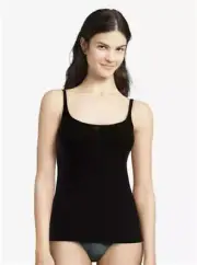 NEW Chantelle Soft Stretch Cami Flex Sizing 1062 Black 1X/2X #77583