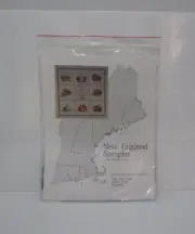 NIP, New England Sampler by Judith Kirby, 18Ct. Aida, Counted Cross Stitch Kit